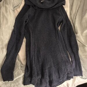 Anthropologie Navy Sweater